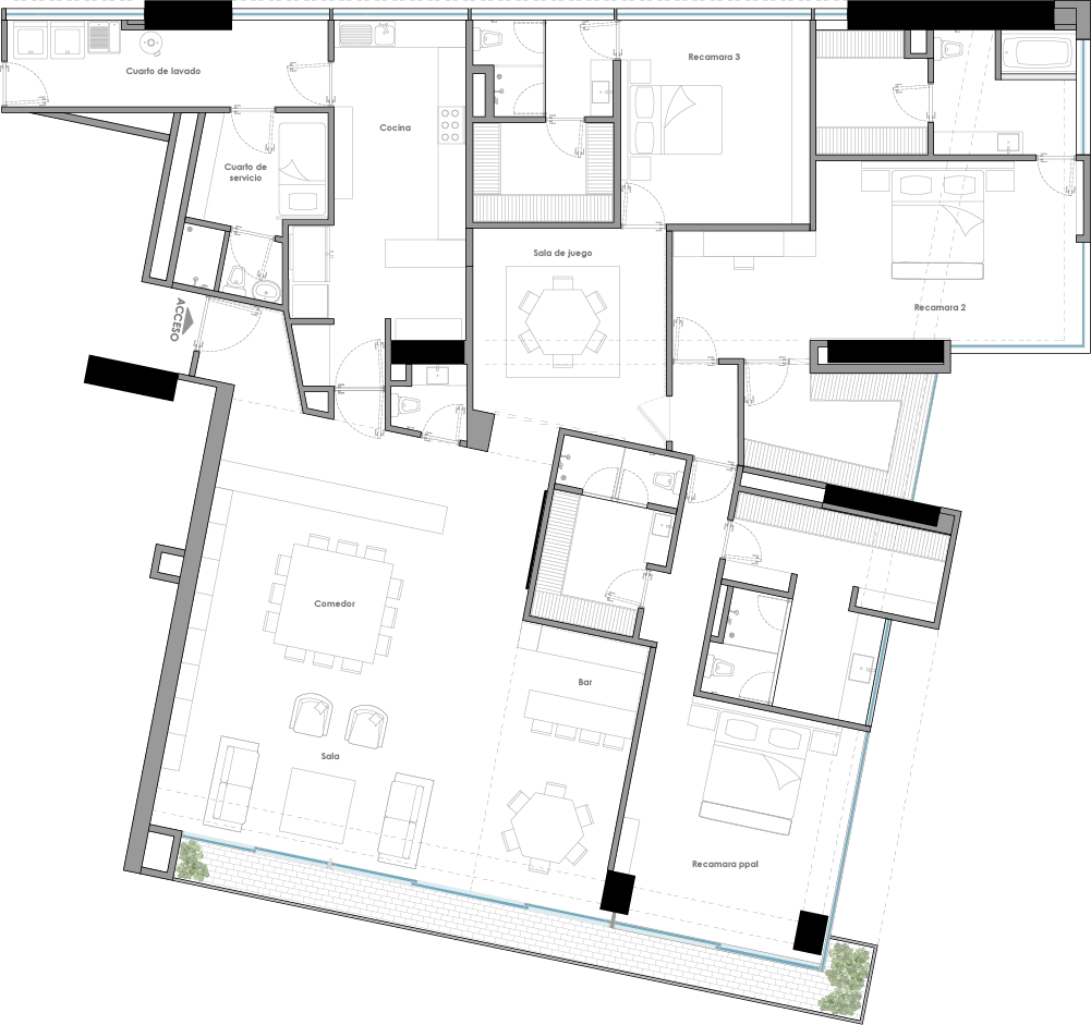 Plano — Club Residencial Bosques
